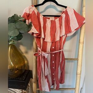 Faithfull The Brand Amalfi Coast Dress in Picnic Pint